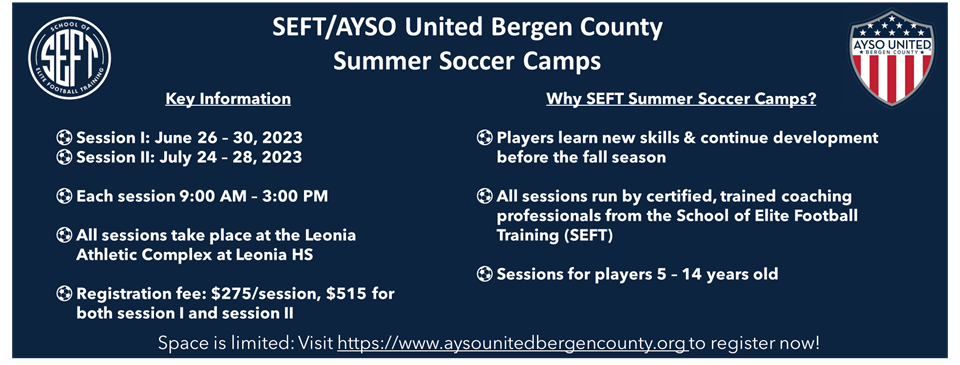 SEFT Summer Soccer Camps